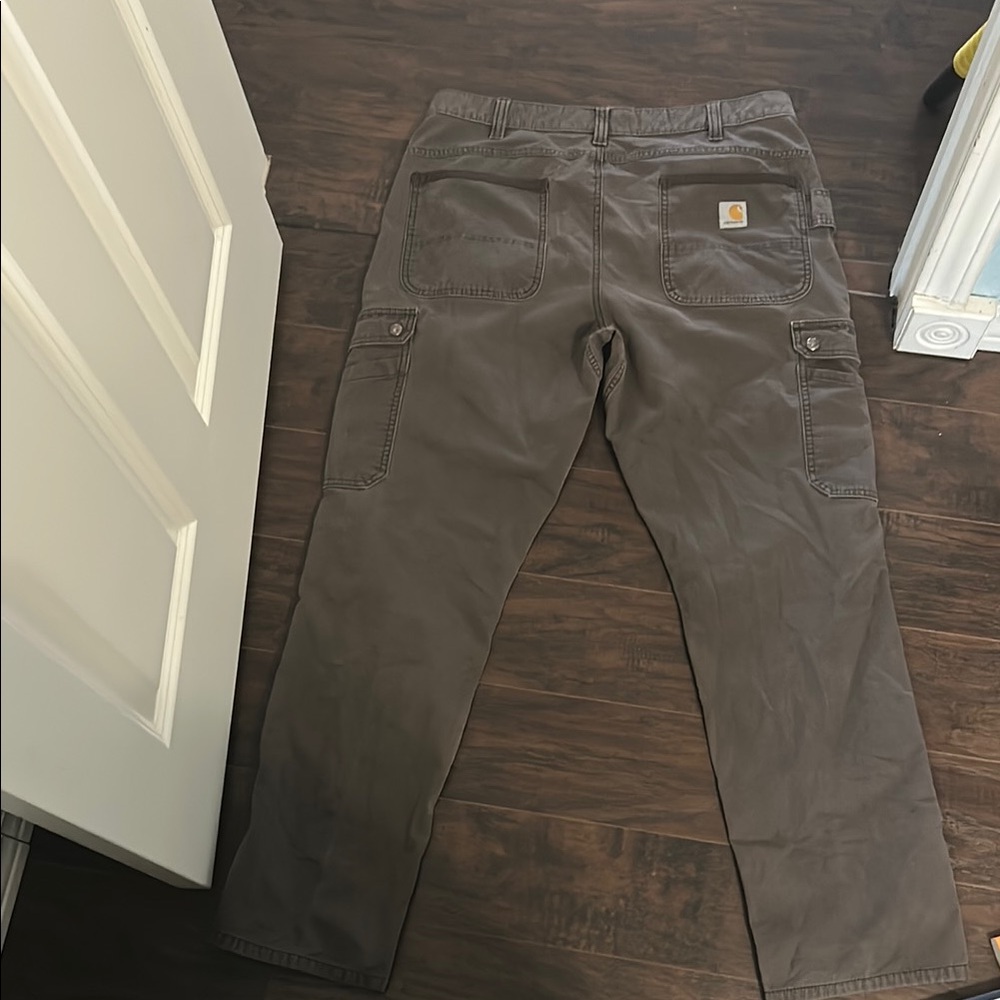Carhartt Gray Cargo Pants Sturdy Utilitarian Design